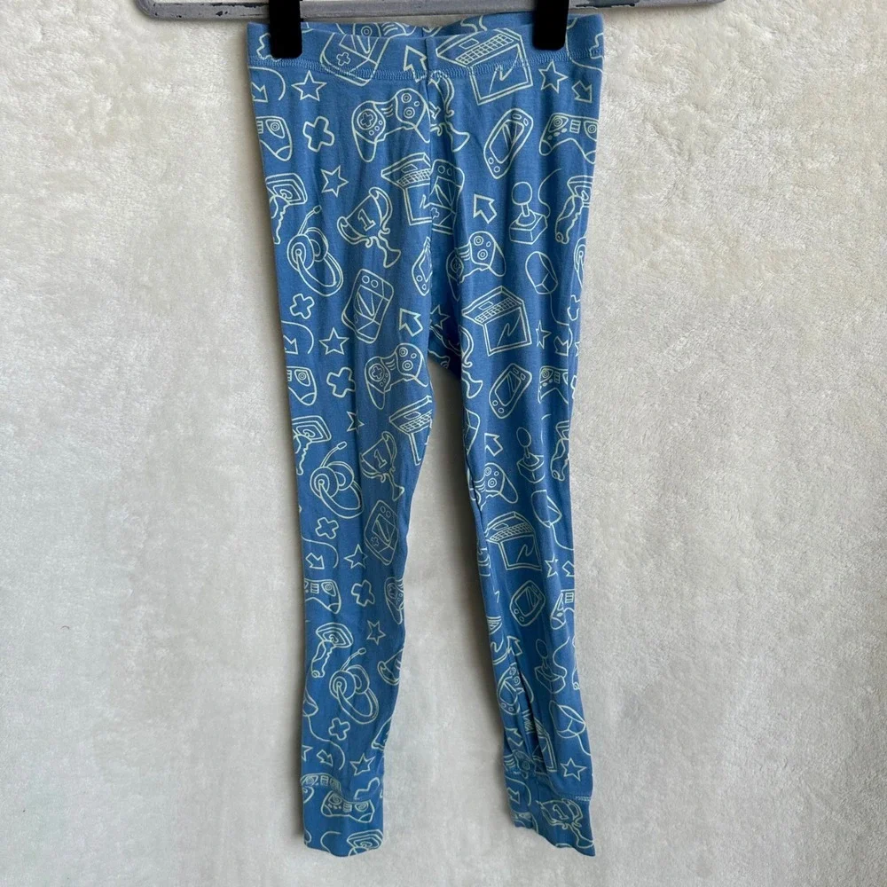Gap Kids Glow in the Dark Gaming Print Leggings Organic Cotton Size 8